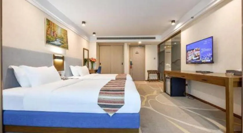 Bed in Dalian Bohai Pearl Hotel