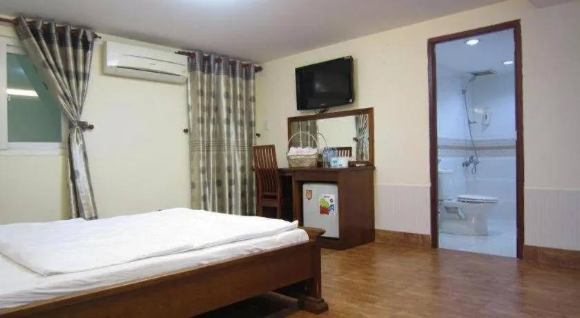 Bed in Melody Viet Hotel