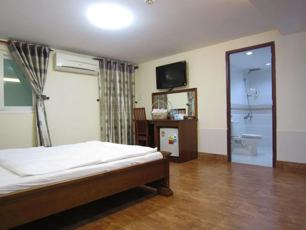 Bed in Melody Viet Hotel