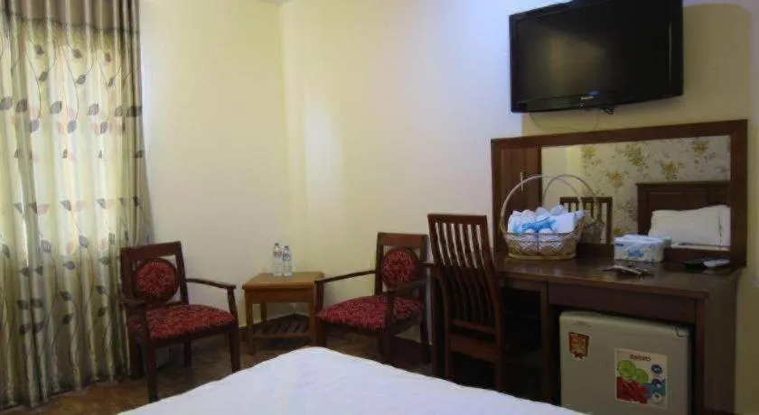 Bed in Melody Viet Hotel