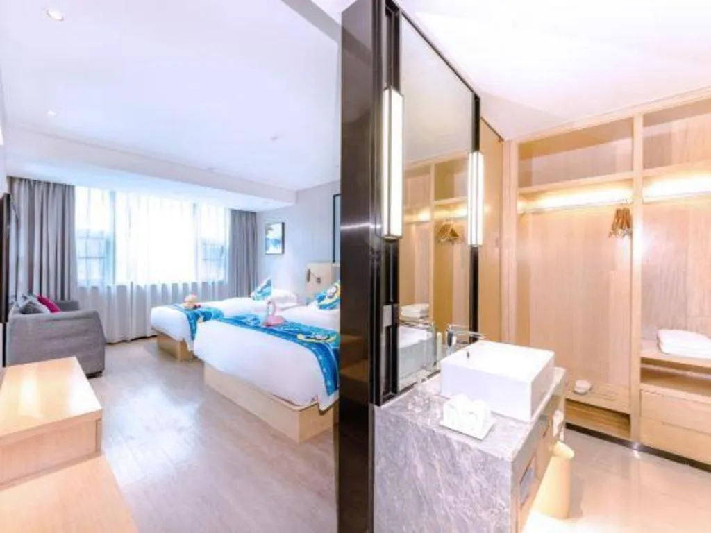 Bed in Echarm Hotel Nanning Nationalities Square Metro Station