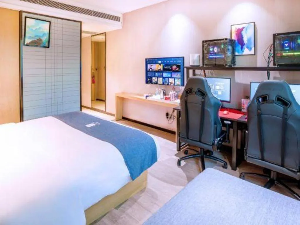 Bed in Echarm Hotel Nanning Nationalities Square Metro Station