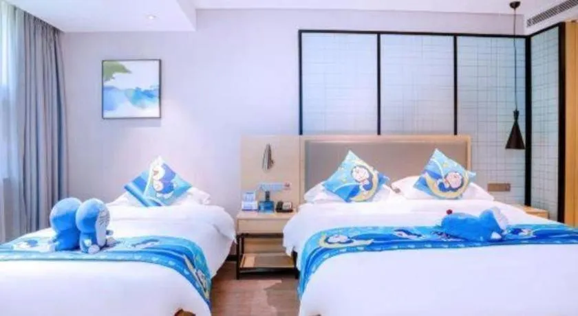 Bed in Echarm Hotel Nanning Nationalities Square Metro Station