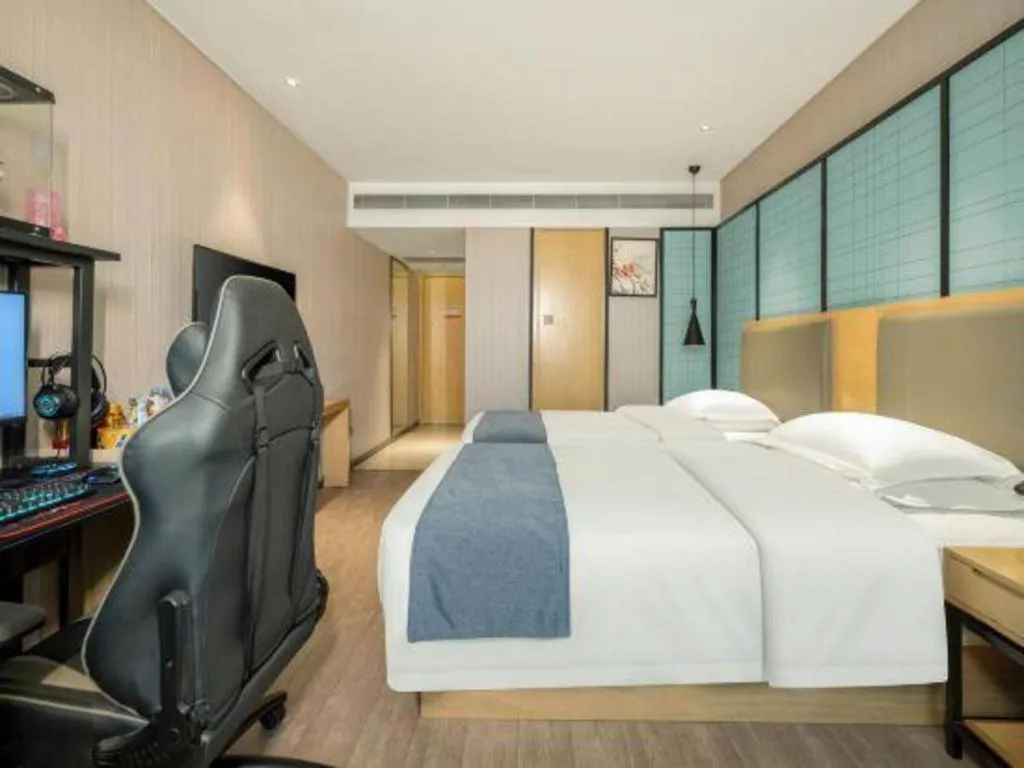 Bed in Echarm Hotel Nanning Nationalities Square Metro Station