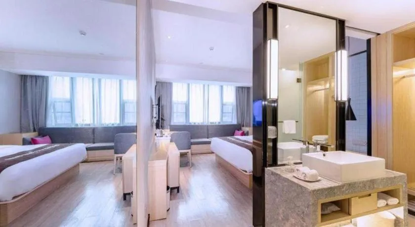 Bed in Echarm Hotel Nanning Nationalities Square Metro Station