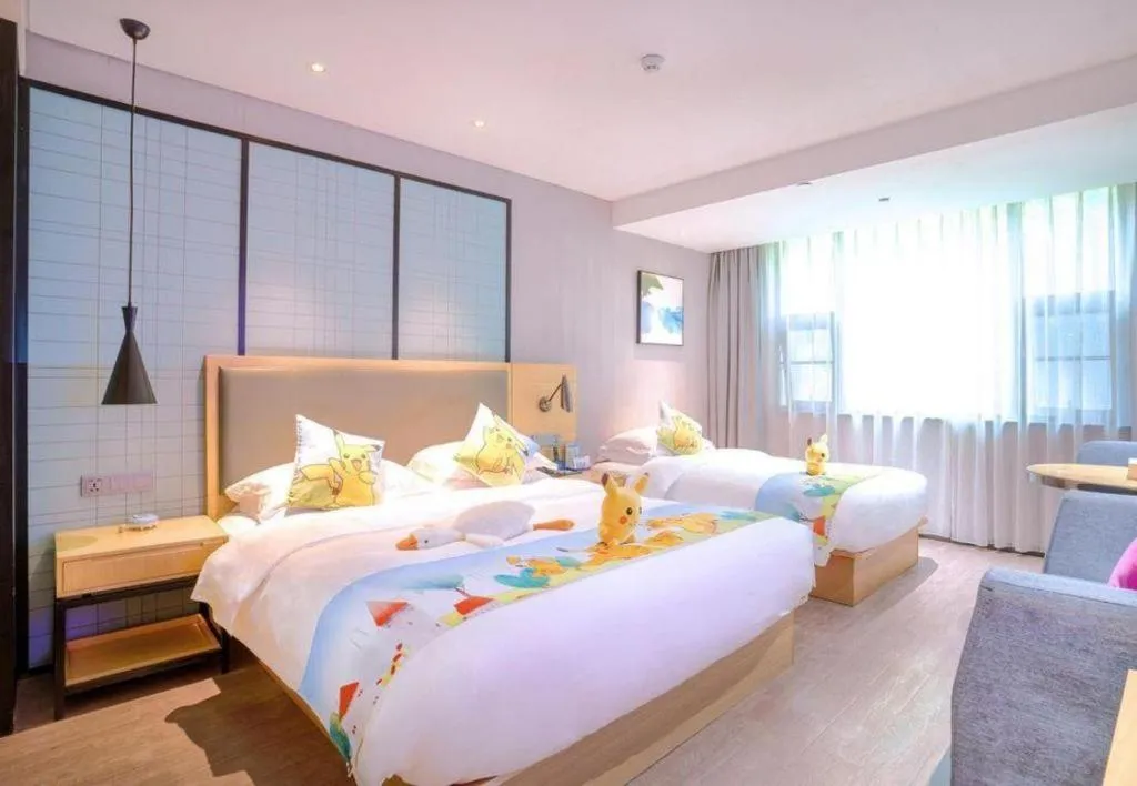 Bed in Echarm Hotel Nanning Nationalities Square Metro Station