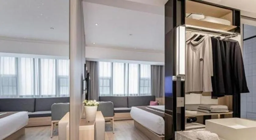 Bed in Echarm Hotel Nanning Nationalities Square Metro Station