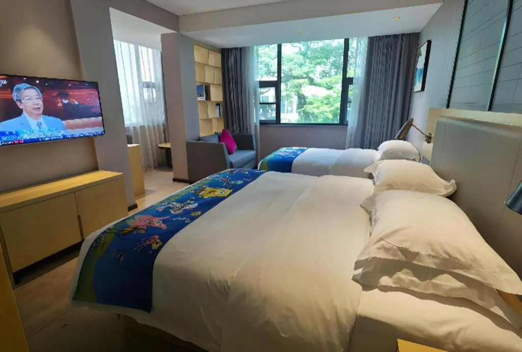 Bed in Echarm Hotel Nanning Nationalities Square Metro Station