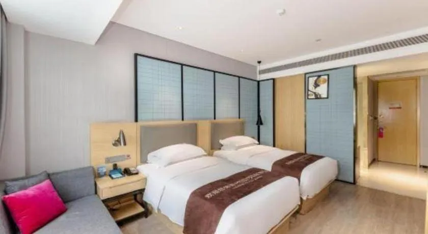 Bed in Echarm Hotel Nanning Nationalities Square Metro Station
