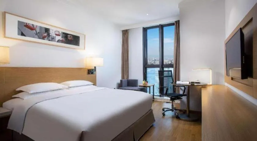 Bed in Ramada Encore by Wyndham Chongqing Yubei