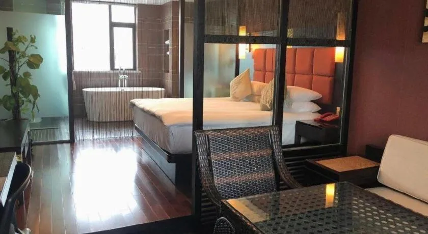 Bed in SSAW Boutique Hotel Shaoxing Ancient Town