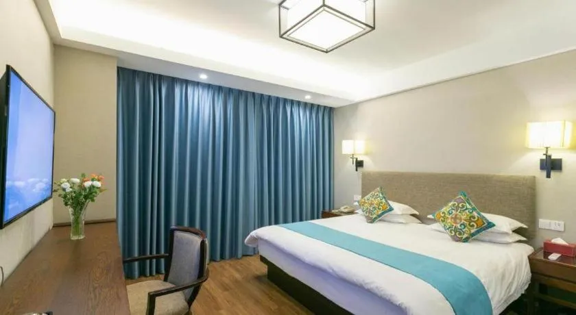 Bed in SSAW Boutique Hotel Shaoxing Ancient Town