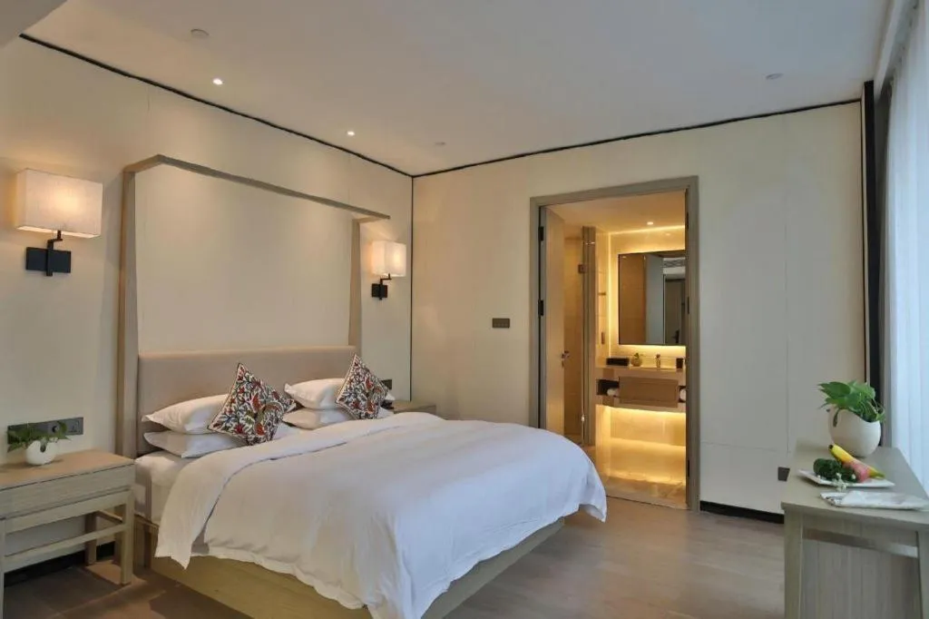 Bed in SSAW Boutique Hotel Shaoxing Ancient Town