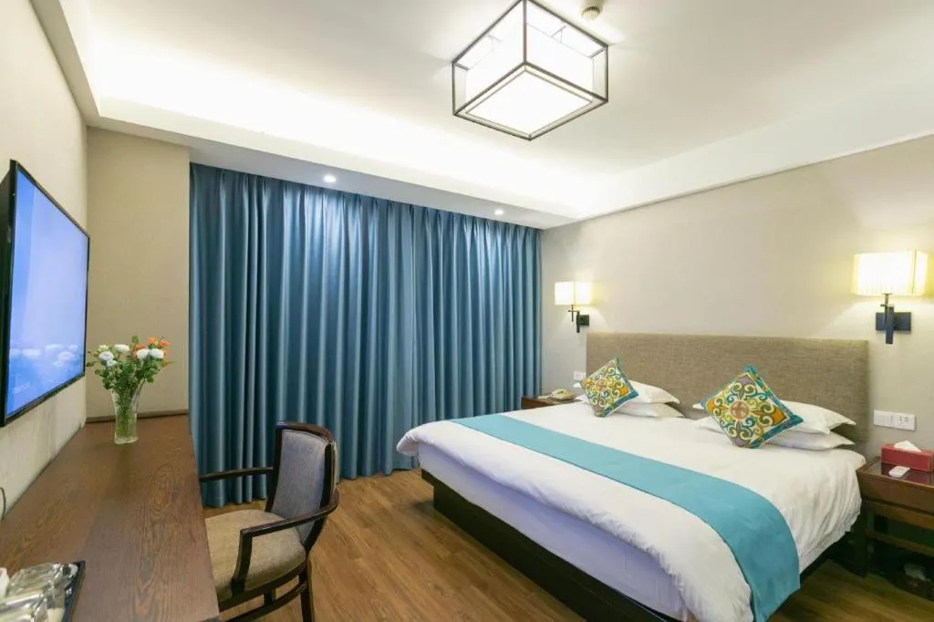 Bed in SSAW Boutique Hotel Shaoxing Ancient Town