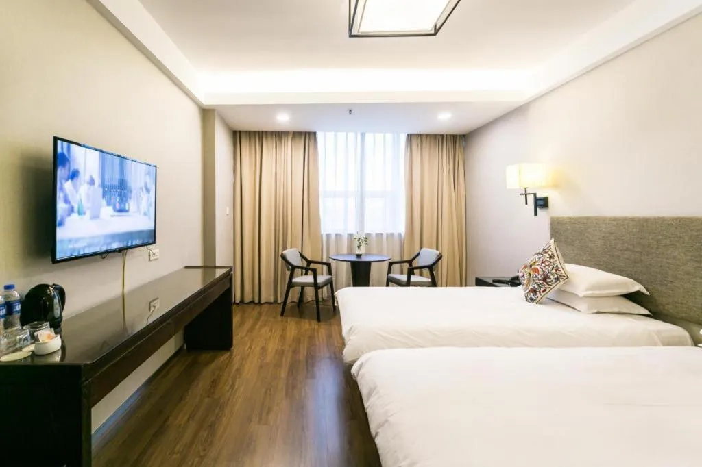 Bed in SSAW Boutique Hotel Shaoxing Ancient Town