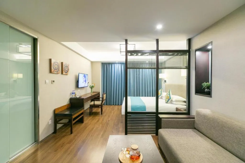 Bed in SSAW Boutique Hotel Shaoxing Ancient Town