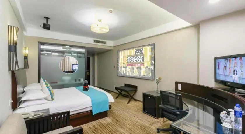 Bed in SSAW Boutique Hotel Shaoxing Ancient Town