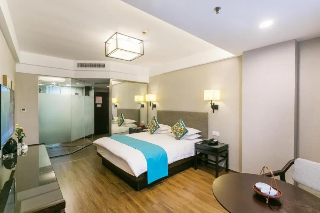 Bed in SSAW Boutique Hotel Shaoxing Ancient Town