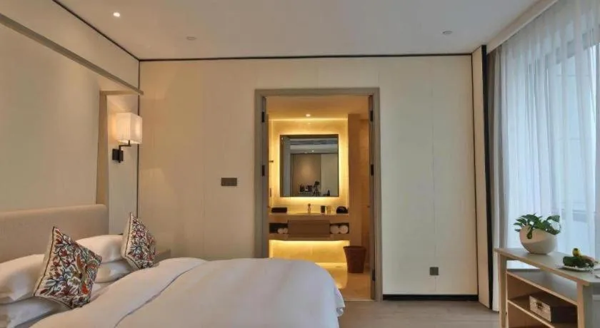 Bed in SSAW Boutique Hotel Shaoxing Ancient Town