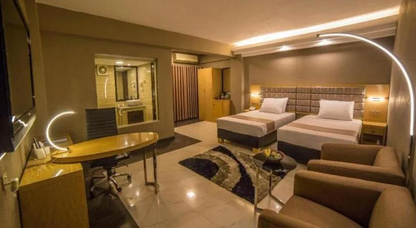 Bed in Hotel Castle Salam