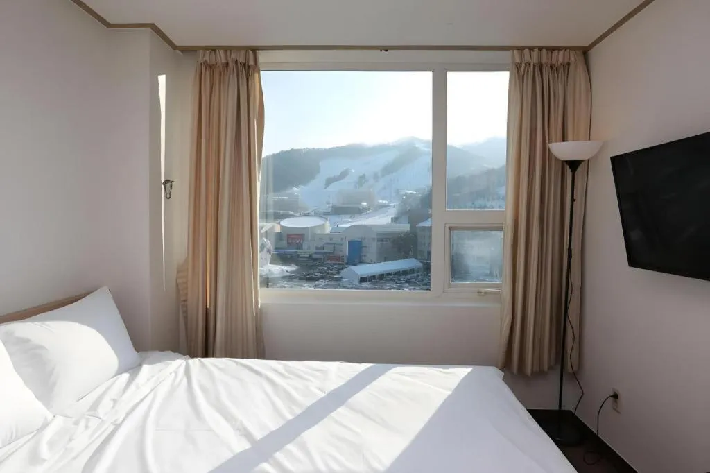 Bed in Pyeongchang the white view
