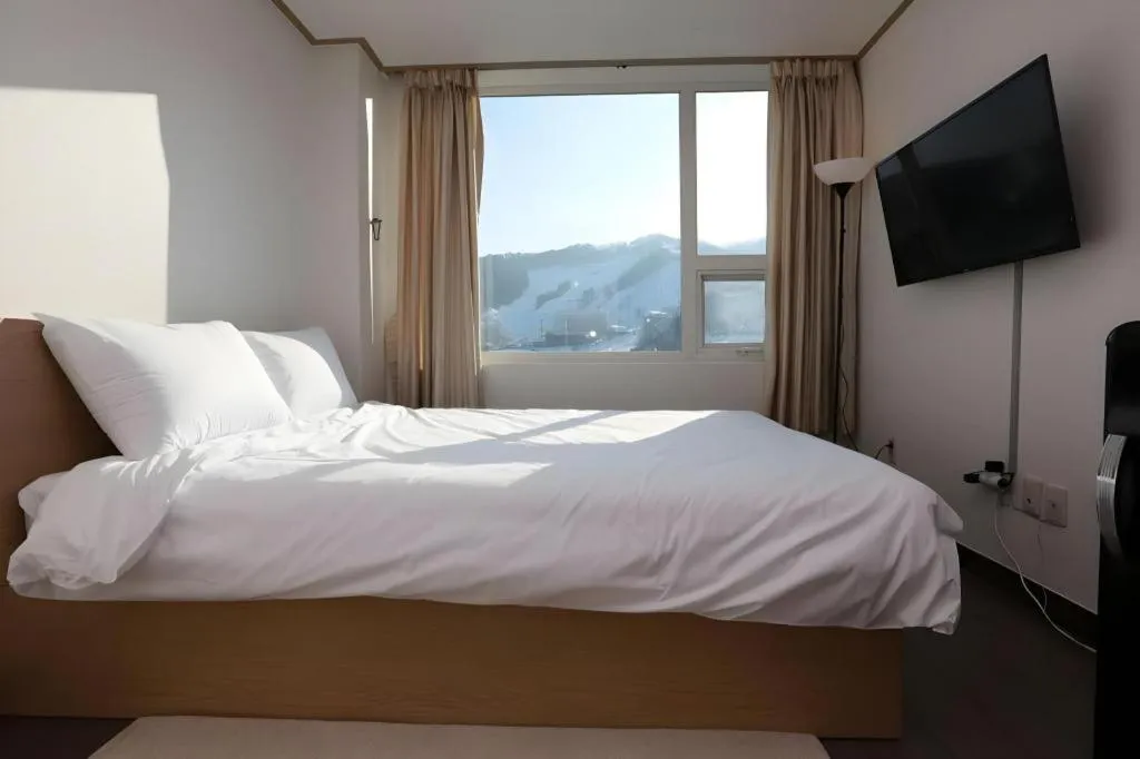 Bed in Pyeongchang the white view