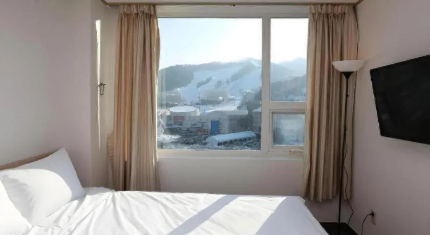 Bed in Pyeongchang the white view
