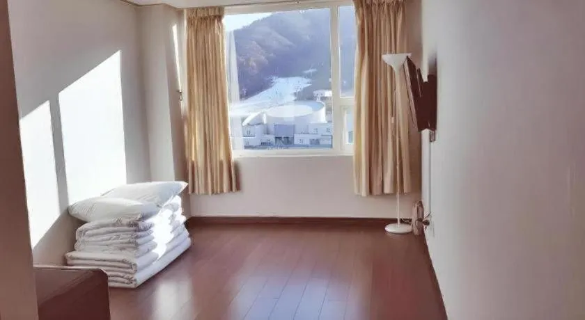 Bed in Pyeongchang the white view