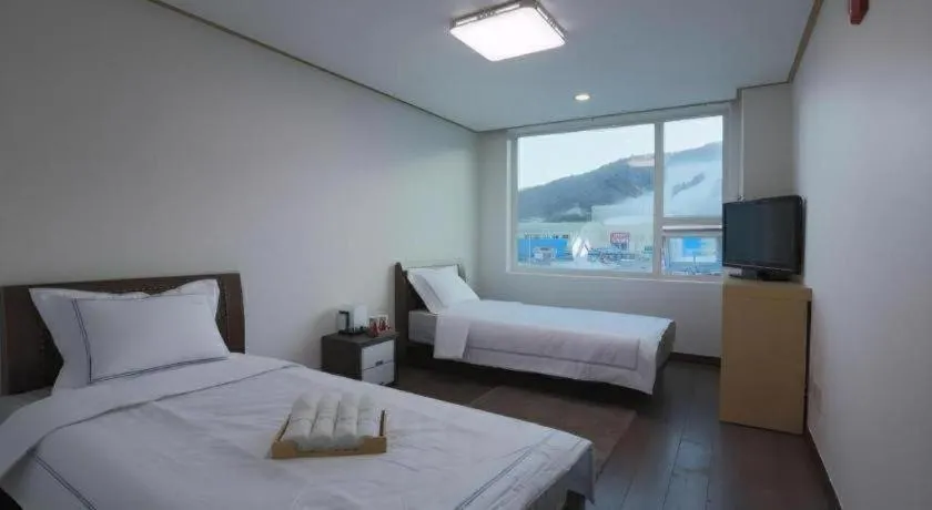 Bed in Pyeongchang the white view