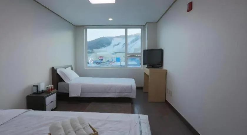 Bed in Pyeongchang the white view