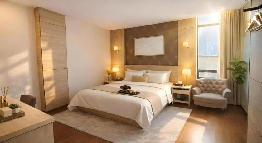 Bed in Hanyong Hotel Shenzhen International Exhibition Center