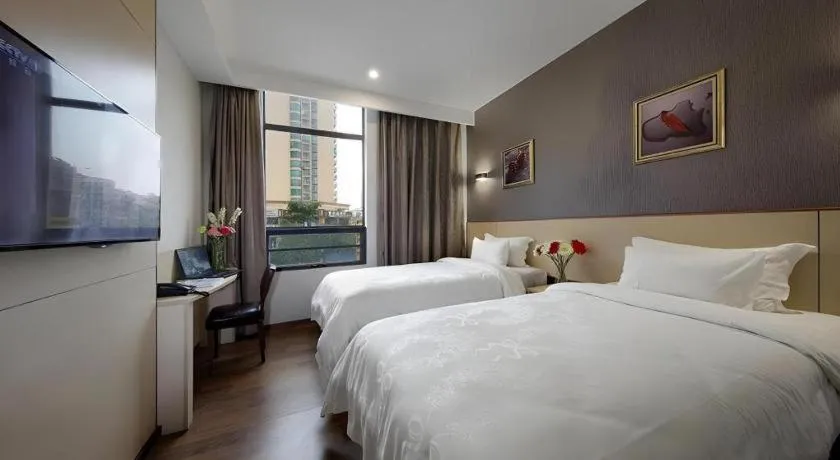 Bed in Hanyong Hotel Shenzhen International Exhibition Center