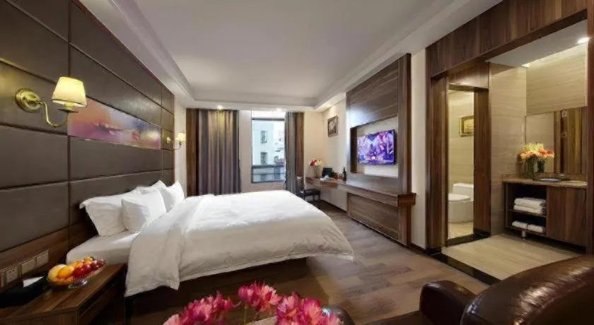 Bed in Hanyong Hotel Shenzhen International Exhibition Center