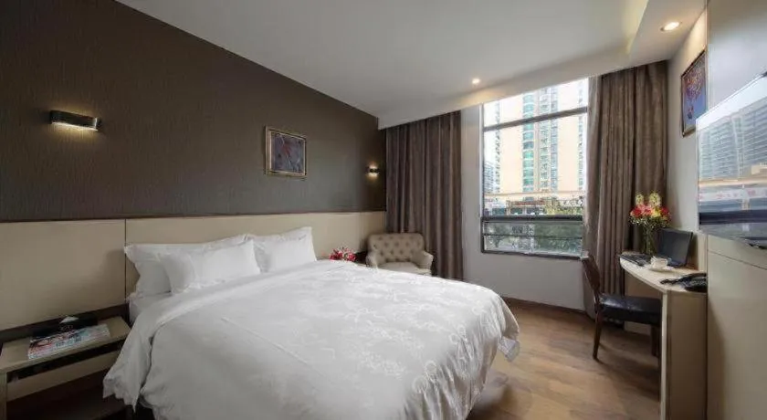 Bed in Hanyong Hotel Shenzhen International Exhibition Center