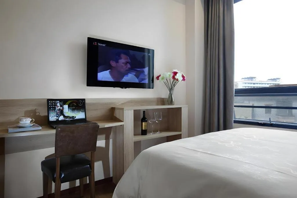 Bed in Hanyong Hotel Shenzhen International Exhibition Center