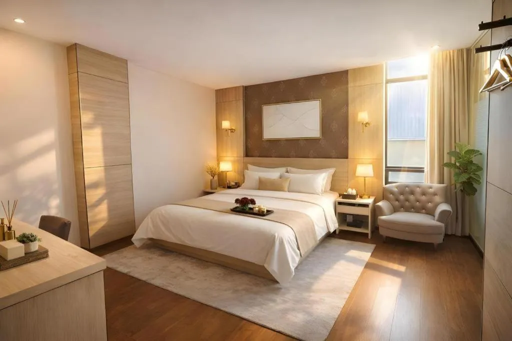 Bed in Hanyong Hotel Shenzhen International Exhibition Center