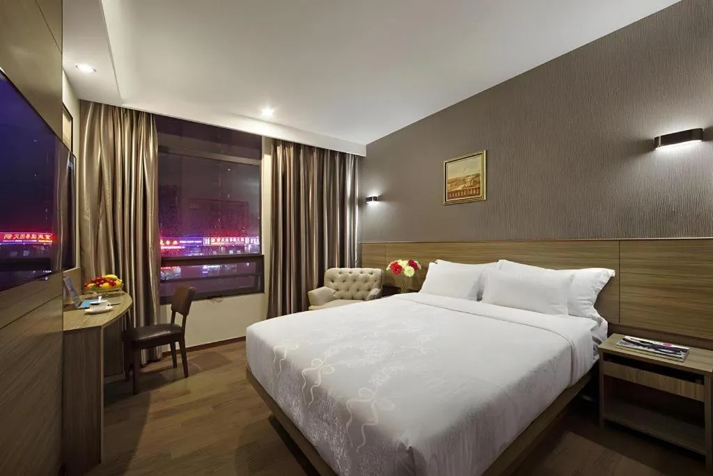 Bed in Hanyong Hotel Shenzhen International Exhibition Center