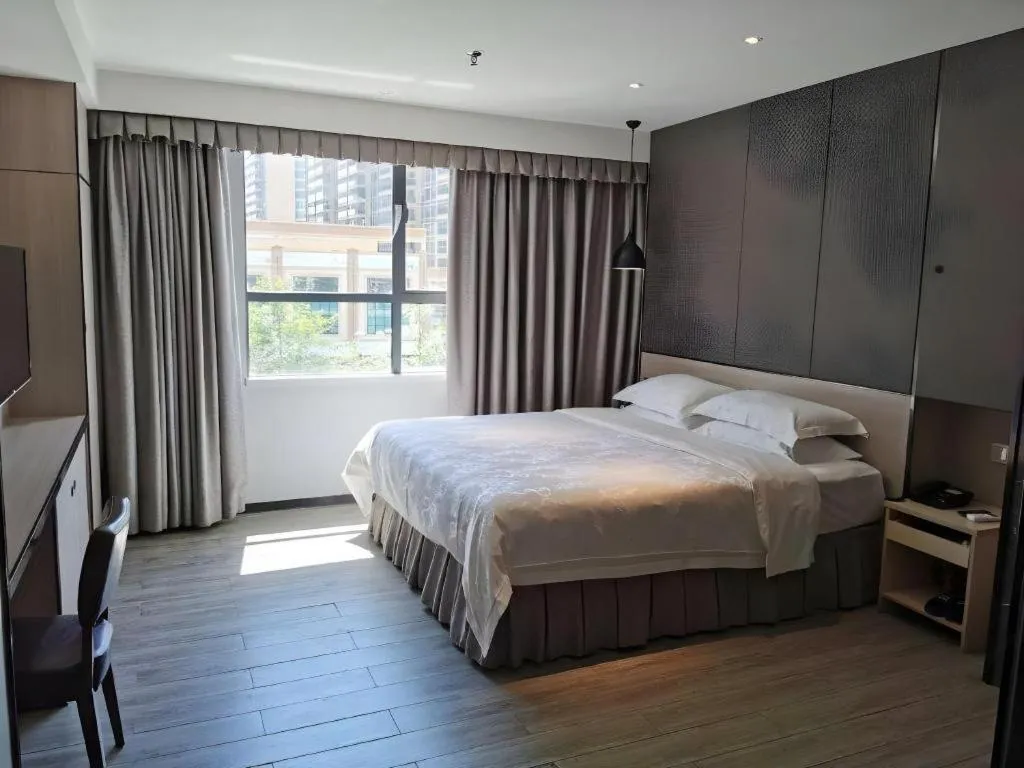 Bed in Hanyong Hotel Shenzhen International Exhibition Center