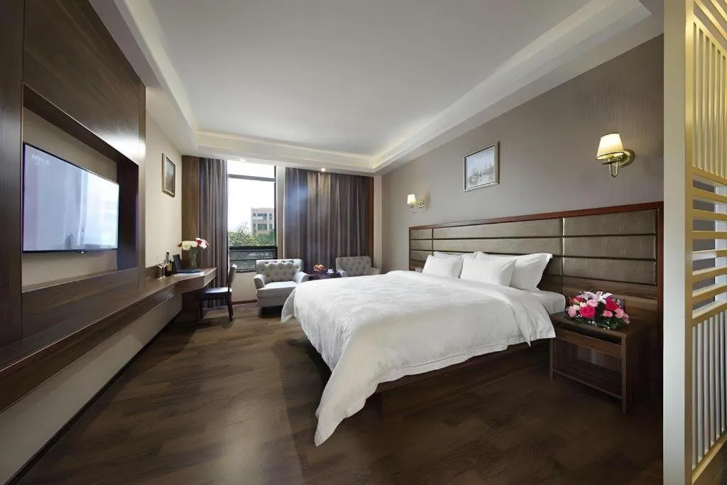 Bed in Hanyong Hotel Shenzhen International Exhibition Center