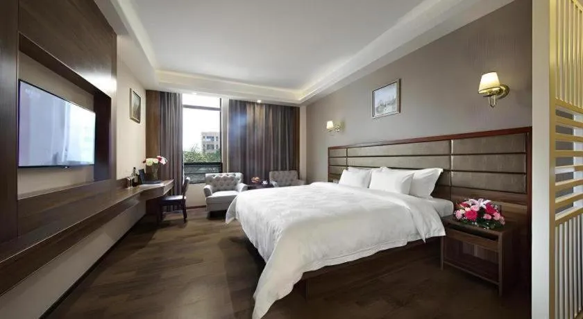 Bed in Hanyong Hotel Shenzhen International Exhibition Center