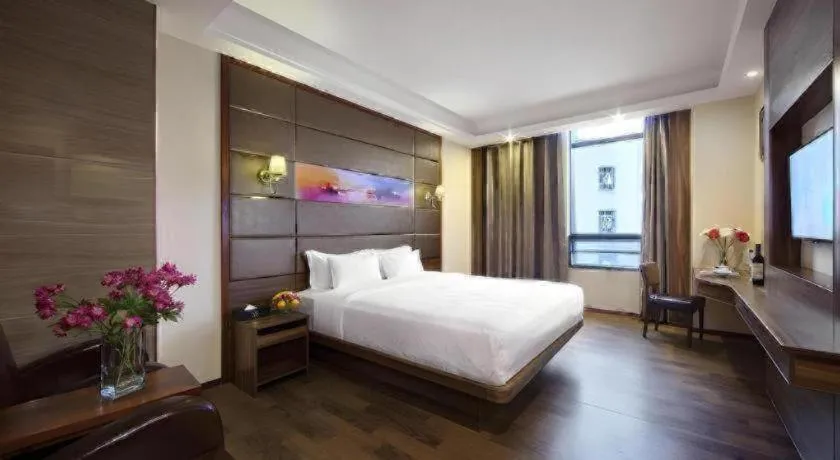 Bed in Hanyong Hotel Shenzhen International Exhibition Center