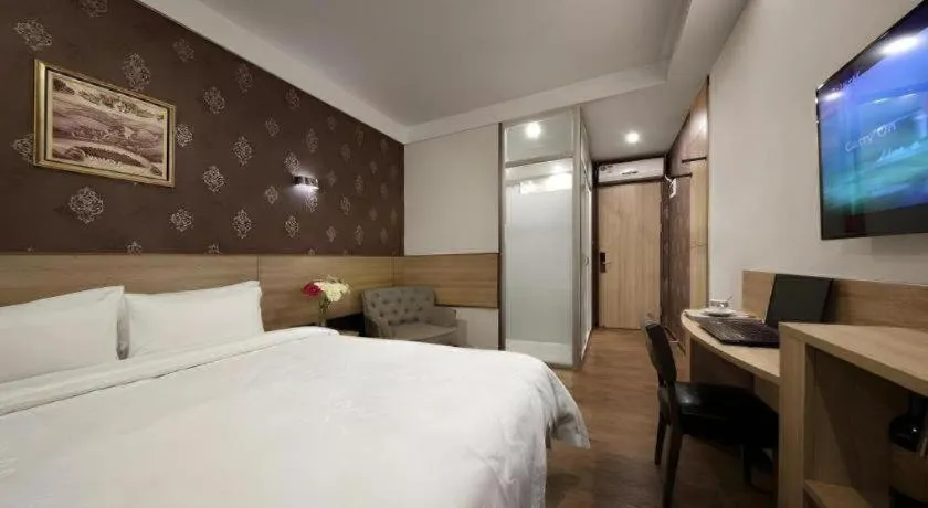 Bed in Hanyong Hotel Shenzhen International Exhibition Center