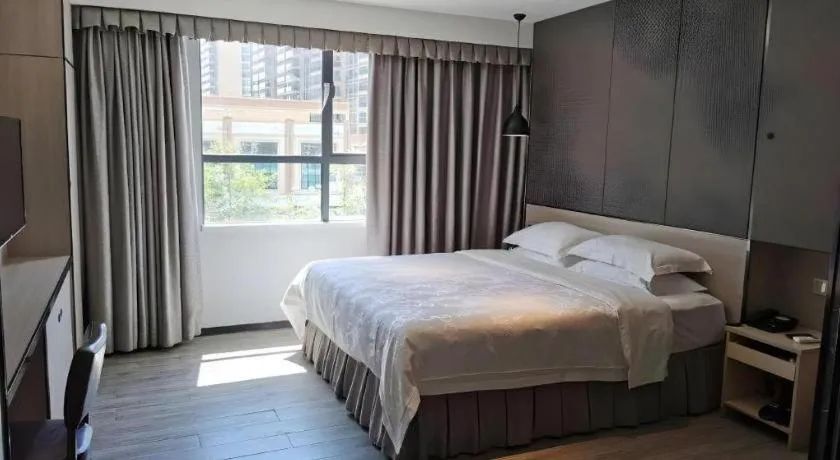 Bed in Hanyong Hotel Shenzhen International Exhibition Center