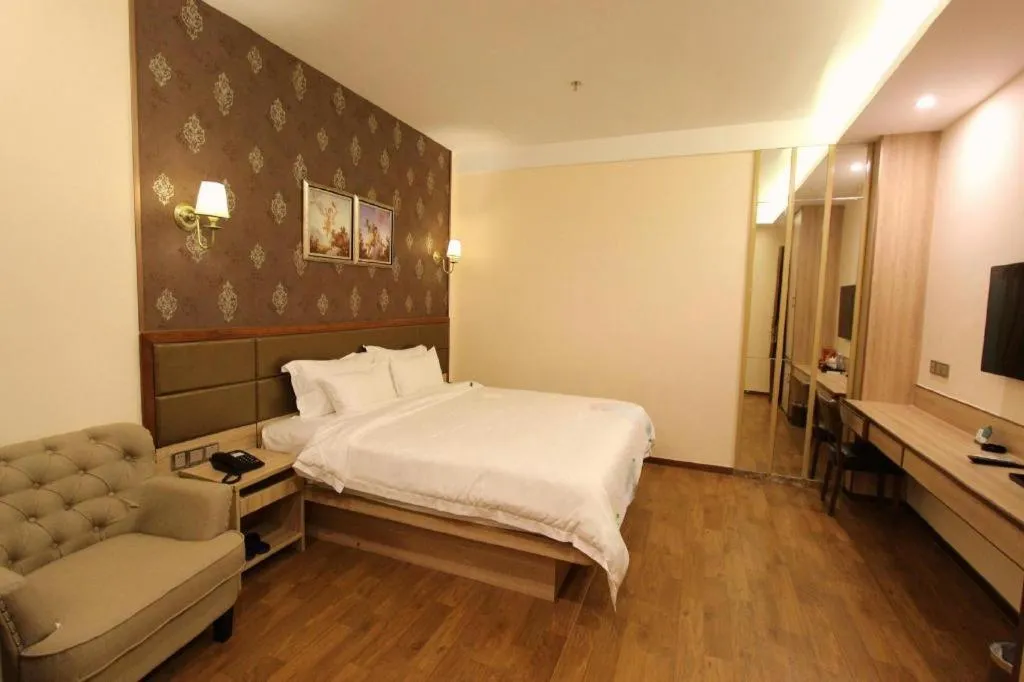 Bed in Hanyong Hotel Shenzhen International Exhibition Center