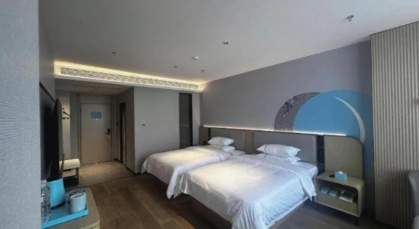 Bed in City Comfort Inn Hengyang Dayang Department Lianhu Plaza