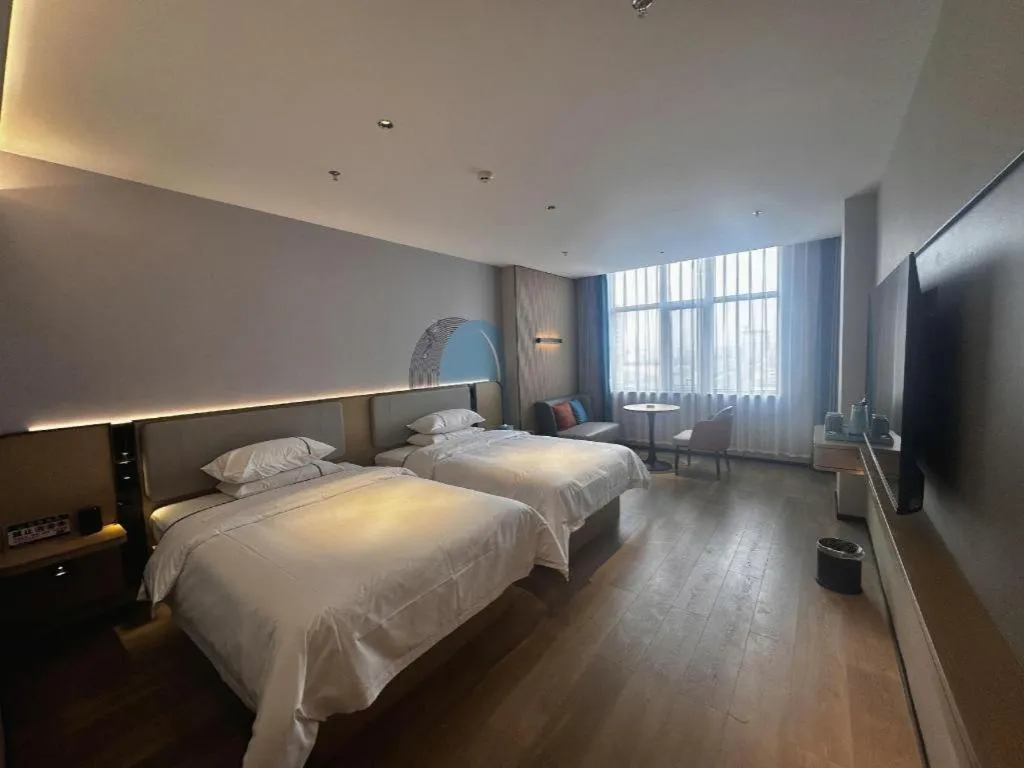 Bed in City Comfort Inn Hengyang Dayang Department Lianhu Plaza