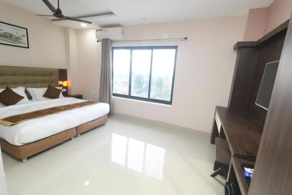 Bed in Hotel Gajur Palace
