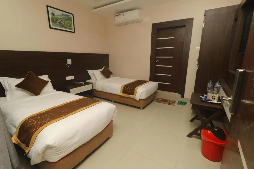 Bed in Hotel Gajur Palace