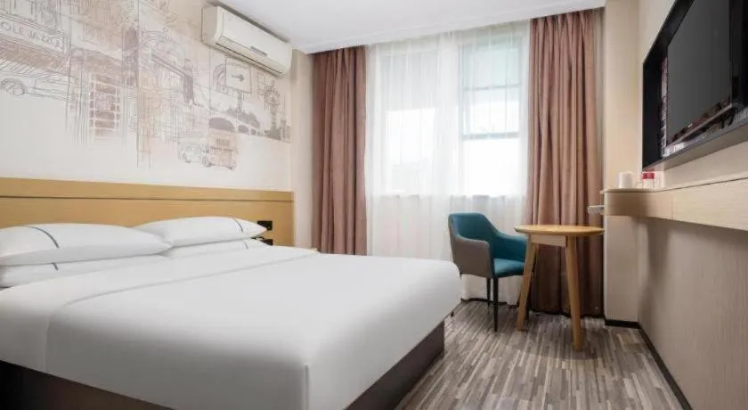 Bed in City Comfort Inn Liuzhou Beique Road Huang Village