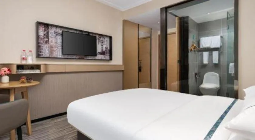 Bed in City Comfort Inn Liuzhou Beique Road Huang Village